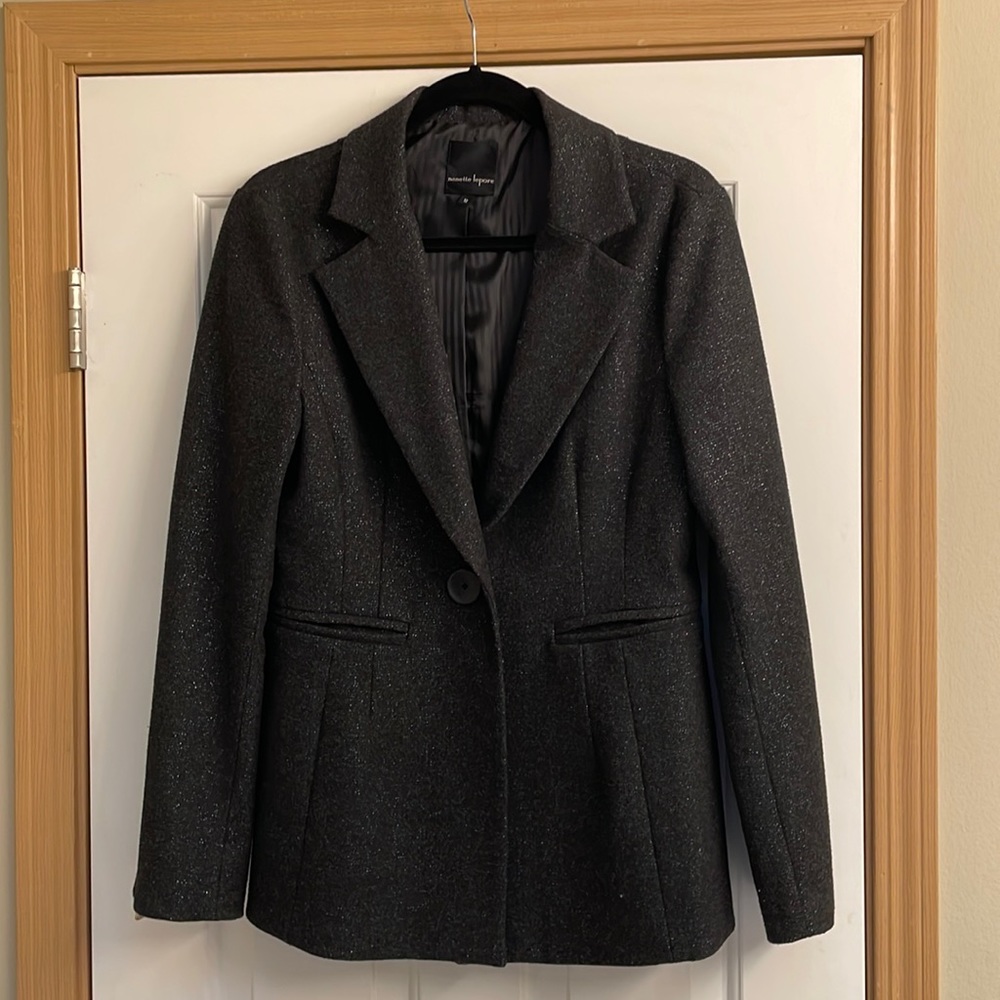 Charcoal Grey blazer with flecks of silver